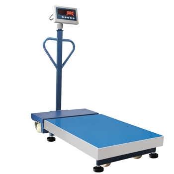 移動式電子臺秤|手推移動臺秤|帶滾輪電子秤